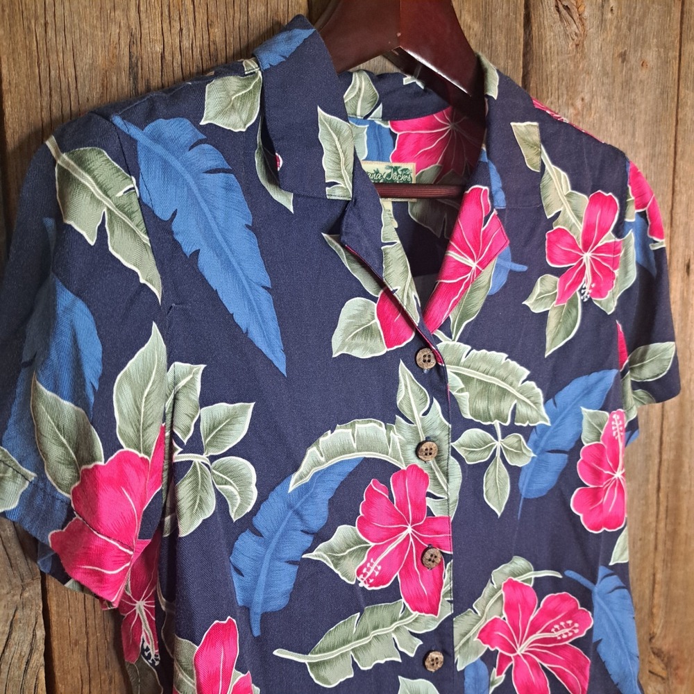 Y2k Vintage Resortwear Retro Surf Havana Jack's Women's Medium Hawaiian Shirt